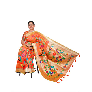 Katyayani - Peach orange