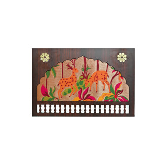Paithani Deer Motif frame