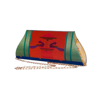Paithani Mor Clutch - Mor Kanthi