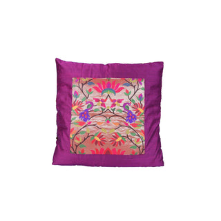 Paithani Pillow Cover - Purple