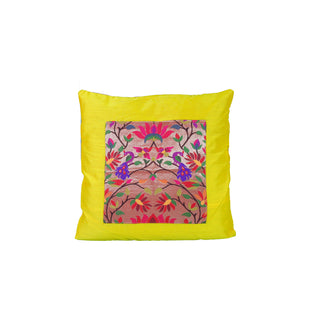 Paithani Pillow cover - Yellow