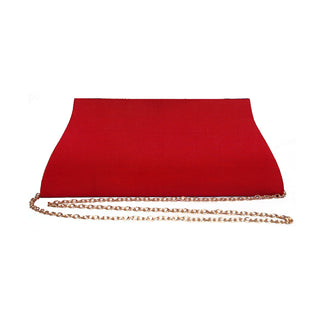 Paithani Mor Clutch - Red