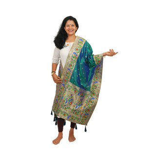 Paithani Butti Dupatta - Mor Pankhi