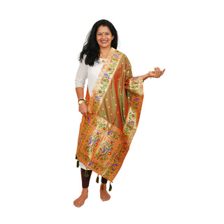 Paithani Butti Dupatta - Dhoop Chav