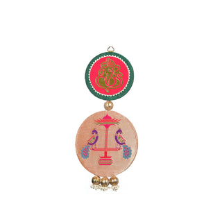 Ganesha Paithani Motif Wall Hanging