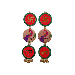 Shubh Labh Paithani Wall Hanging