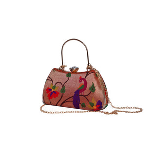 Paithani All Over Design Frame Clutch 3
