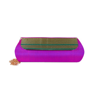 Paithani Zari Clutch - Paithani