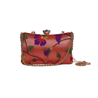 Paithani All Over Design Frame Clutch 4