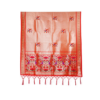 Parrot Dupatta - Red