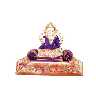 Paithani Aasan Set - Purple