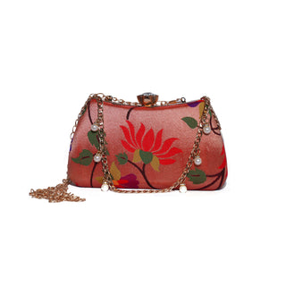 Paithani All Over Design Frame Clutch 6