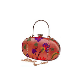 Paithani All Over Design Frame Clutch 7