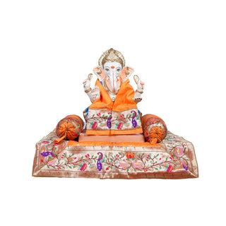 Paithani Aasan Set - Orange