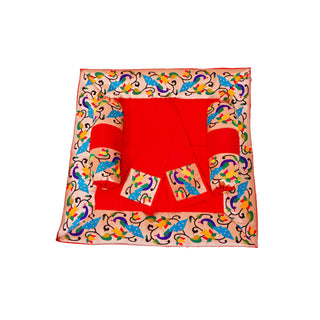 Paithani Aasan Set - Red
