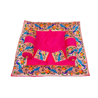 Paithani Aasan Set - Pink