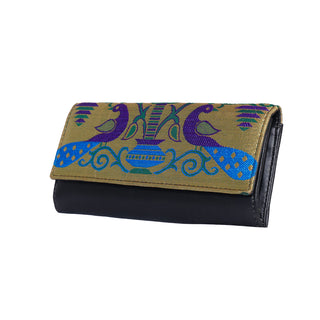 Paithani Wallet - Black
