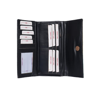 Paithani Wallet - Black