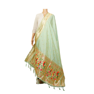 Paithani Traingle Dupatta - Pista
