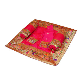 Paithani Aasan Set - Pink