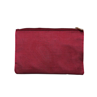 Paithani Flat Purse - Marron