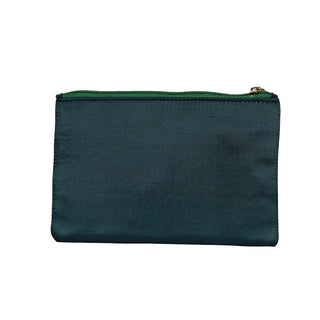 Paithani Flat Purse - Bottle Green