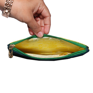 Paithani Flat Purse - Marron