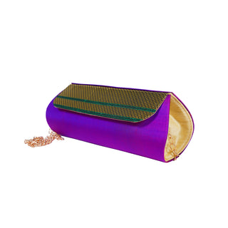 Paithani Zari Clutch - Paithani