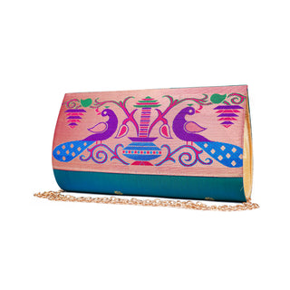Paithani Small Clutch - Morpankhi