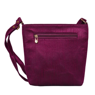 Paithani Sling Bag - Amsuli / Plum