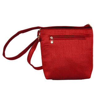 Paithani Sling Bag - Maroon