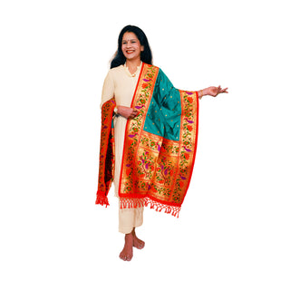 Paithani Butti Dupatta - Mor Pankhi