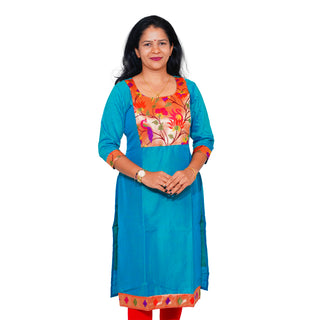 Ladies Paithani Kurti - Mor Pankhi