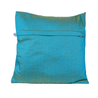 Paithani Pillow Cover - Turquoise