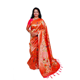Haimavti saree - Pink