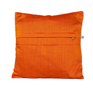 Paithani Pillow Cover - Orange