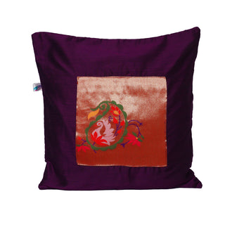 Paithani Pillow Cover - Amsuli / Plum