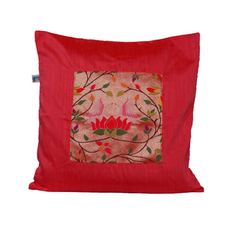 Paithani Pillow Cover - Watermelon