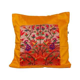 Paithani Pillow cover - Yellow