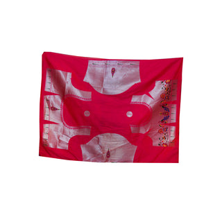 Flower Skirt Border - Red