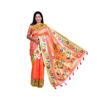 Aarya - Peach Orange