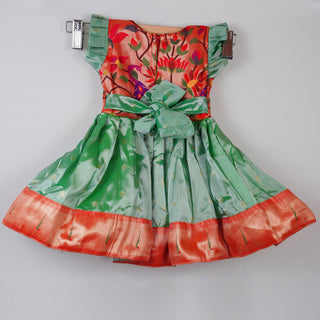 Paithani Frock - Pista