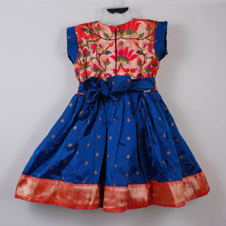Paithani Frock - Morkanthi