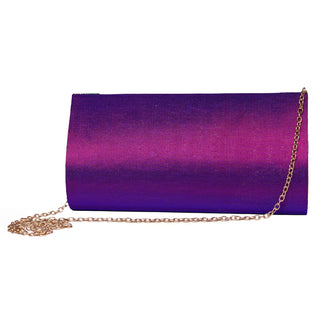 Paithani Medium Clutch - Purple
