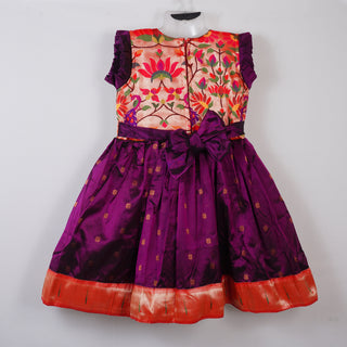Paithani Frock - Amsuli / Plum