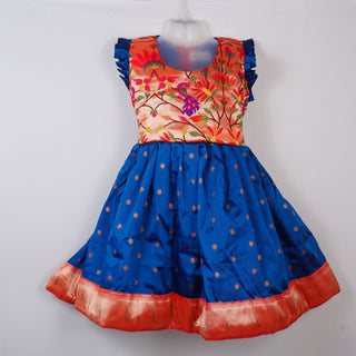 Paithani Frock - Morkanthi