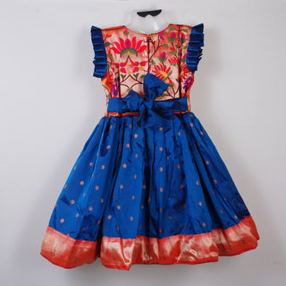 Paithani Frock - Morkanthi