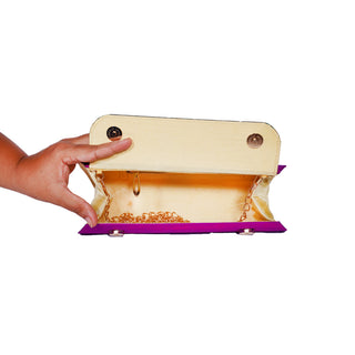 Paithani Zari Clutch - Paithani