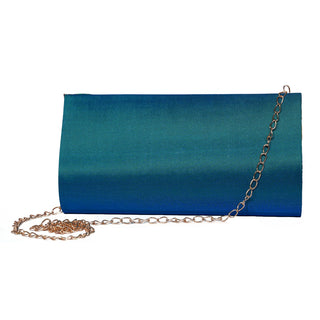 Paithani Medium clutch - Peacock Green