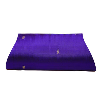 Paithani Damaru clutch - Dark Blue